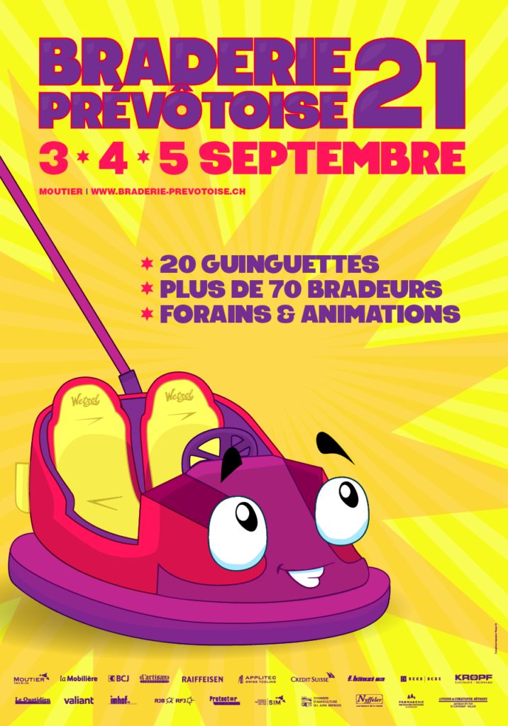 Affiche de la Braderie Prévôtoise 2021